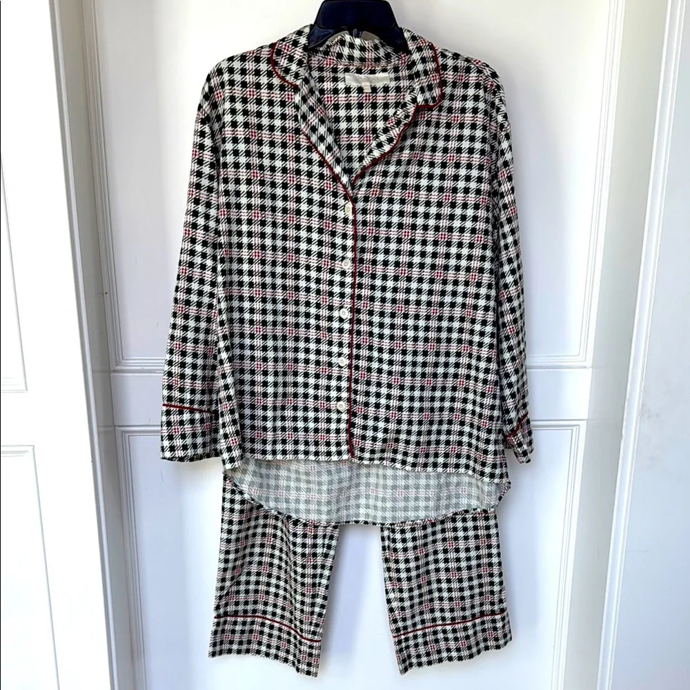 THE GREAT. SLEEP SET The Plaid Pajama Top and Pajama Bottoms Pants Winter Pine 1 - Picture 4 of 16